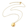 304 Stainless Steel Clear Cubic Zirconia Constellation Pendant Necklaces NJEW-R021-02G-06-4