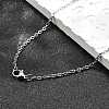 Non-Tarnish Unisex Classic Plain 304 Stainless Steel Mens Womens Necklaces X-STAS-H325-P-1