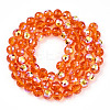 Transparent Electroplate Glass Beads Strands EGLA-N012-001-B03-2