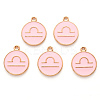 Alloy Enamel Pendants ENAM-S124-01A-09K-2