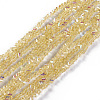 Electroplate Glass Beads Strands EGLA-E057-01A-02-1