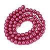 Eco-Friendly Dyed Glass Pearl Round Beads Strands HY-A008-6mm-RB058-5