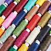 12Rolls 12 Colors Waxed Polyester Cord YC-SZ0001-03C-6