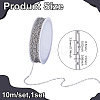10M 304 Stainless Steel Paperclip Chains CHS-UN0001-33-3