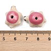Handmade Bright Glazed Porcelain Beads PORC-CJC0009-03F-3