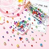 350Pcs 4 Styles Laser Opaque Acrylic Beads OACR-CJ0002-22-5