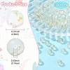 100Pcs Frosted Baking Paint Glass Beads DGLA-YW0001-36B-3