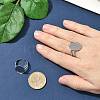 304 Stainless Steel Cuff Rings Components STAS-Z138-02P-02-2