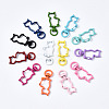 Spray Painted Eco-Friendly Alloy Swivel Snap Hooks Clasps PALLOY-T080-16-NR-2