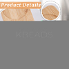 3 Round Slots Bamboo Serving Tray ODIS-WH0329-38A-3