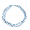 Baking Paint Electroplated Synthetic Non-magnetic Hematite Beads Strands G-H072-A01-01A-2