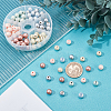108Pcs 6 Colors Opaque Acrylic Spray Painted Highlight Beads ACRP-AR0001-06-3