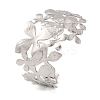 304 Stainless Steel Cuff Bangles for Women BJEW-D048-03P-1
