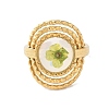 304 Stainless Steel Open Cuff  Rings for Women RJEW-M020-05G-02-2