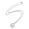 Non-Tarnish 304 Stainless Steel Pendant Necklaces NJEW-Z004-05P-2
