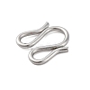 304 Stainless Steel S-Hook Clasps STAS-Z048-06P-03-2
