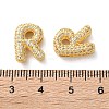 Rack Plating Brass Micro Pave Cubic Zirconia Slide Charms KK-C084-34G-R-3