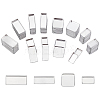 80Pcs 4 Styles Rectangle Aluminum & 20Pcs Square Iron Empty Palette Pans FIND-PH0020-97-1