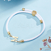 1pc Adjustable Nylon Cord Slider Bracelets for Women BJEW-LP0001-33M-G-3