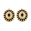 304 Stainless Steel Rhinestone Pendants STAS-I352-14G-03-1