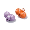 Spray Painted Alloy Beads PALLOY-Q445-15-3