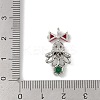 Christmas Theme Brass Micro Pave Cubic Zirconia Pendants KK-Z065-03P-3