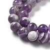 Natural Amethyst Beads Strands G-M445-8MM-01E-3