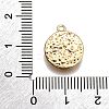Brass Micro Pave Clear Cubic Zirconia Pendants LS-KK-G530-02G-3