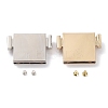 (Defective Closeout Sale: Scratch) Zinc Alloy Twist Bag Lock Purse Catch Clasps FIND-XCP0002-41-1