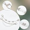 4Pcs 2 Style Punk Style Barbed Wire Alloy Link Shoe Chains DIY-WR0002-63-4