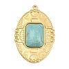 Bohemian Style 304 Stainless Steel with Synthetic Turquoise Pendants LS-STAS-G381-02G-04-1