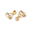 Brass Micro Pave Cubic Zirconia Pendants KK-M243-05G-3