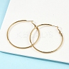 201 Stainless Steel Hoop Earrings EJEW-F188-24G-C-4