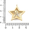 Real 18K Gold Plated Brass Micro Pave Cubic Zirconia Pendants KK-L209-097G-3