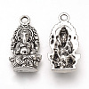 Tibetan Style Alloy Pendants TIBEP-T002-38AS-RS-1