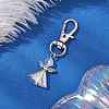 Angel Glass Pendant Decorations HJEW-JM02782-1