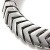 304 Stainless Steel Arrow Link Chain Bracelets for Women Men BJEW-Q341-07AS-2