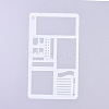 Plastic Reusable Drawing Painting Stencils Templates DIY-G027-F04-2