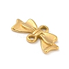Ion Plating(IP) 304 Stainless Steel Bowknot Links Connector Charms STAS-N103-97G-2