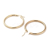 Ring 304 Stainless Steel Hoop Earrings for Women Men EJEW-B049-01E-G-2