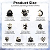 20Pcs 10 Styles Alloy Enamel Pendants ENAM-YW0004-20-2