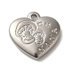 Non-Tarnish 304 Stainless Steel Pendants STAS-R223-02G-1