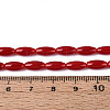 Opaque Glass Beads Strands GLAA-T028-15P-02-4
