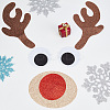 3Sets Christmas Theme Felt Cloth Cartoon Door Sticker Sets DIY-DR0001-67-4