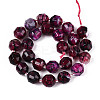 Natural Agate(Dyed & Heated) Beads Strands G-T139-92B-2