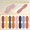 8 Bags 8 Colors Cowhide Purse Suspension Clasps Bag Strap Connector Fabric PURS-CL0001-04B-2