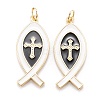Real 18K Gold Plated Brass Pendants KK-M219-01G-B-1