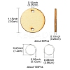 50Pcs Undyed Unfinished Wood Connector Charms WOOD-FS0001-11-6