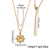 Vintage 306 Stainless Steel Sun Pendant Necklaces for Women IP0295-4