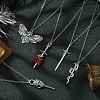5Pcs 5 Styles Gothic 304 Stainless Steel Cable Chain Necklaces NJEW-JN04983-2